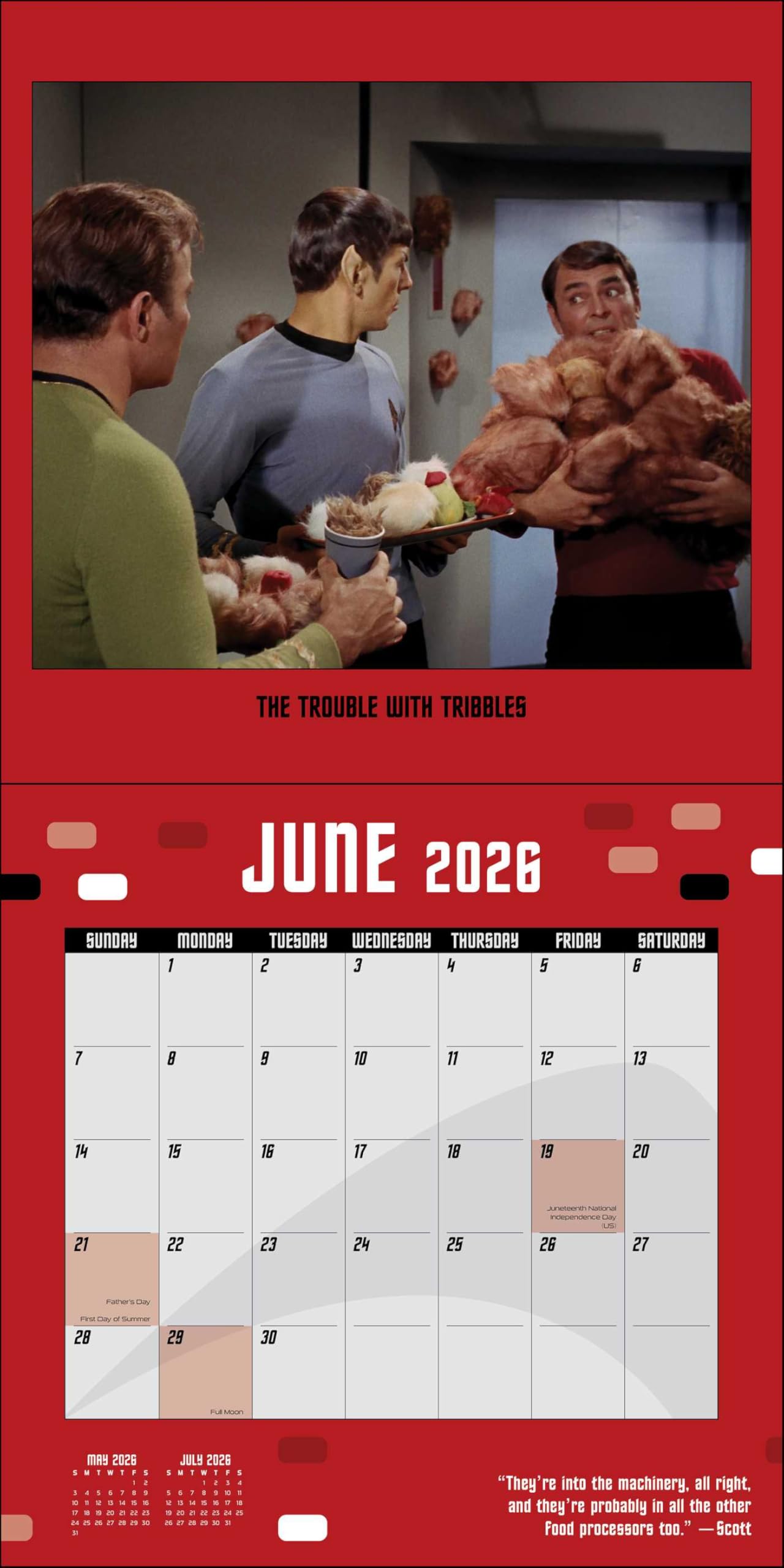 Star Trek 2026 Wall Calendar: The Original Series