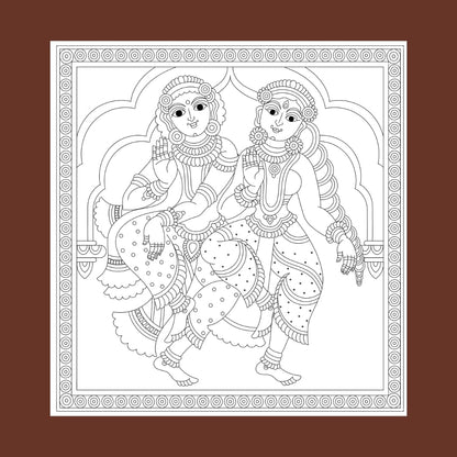 Kalakari: A Journey Through Indian Folk Art (Mindful Adult Colouring Book)