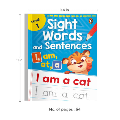 Sight Words and Sentences-Level 1: Practice Workbook of the Most Common Sight Words | Engaging Activities to Learn High-Frequency Words and Build Reading Fluency & Vocabulary for Preschool Kids I Ages 3+ [Select Learning]