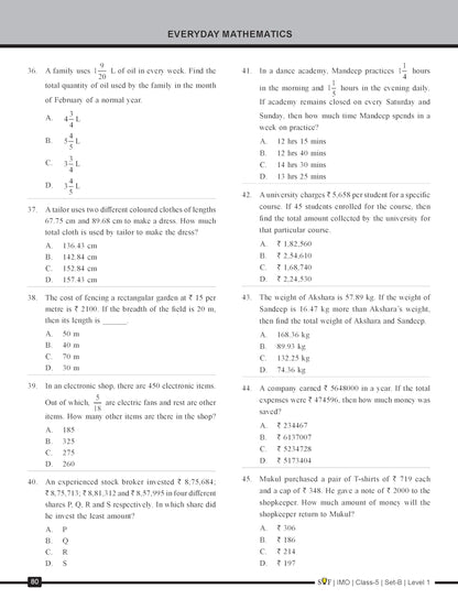 MTG IMO Olympiad 10 Previous Years Papers Class 5 Mathematics (2025-2021 Set A & B) - Model Test Papers with 24 Sample OMR Sheets | PYQ Book For SOF Olympiad 2026-27 Exam