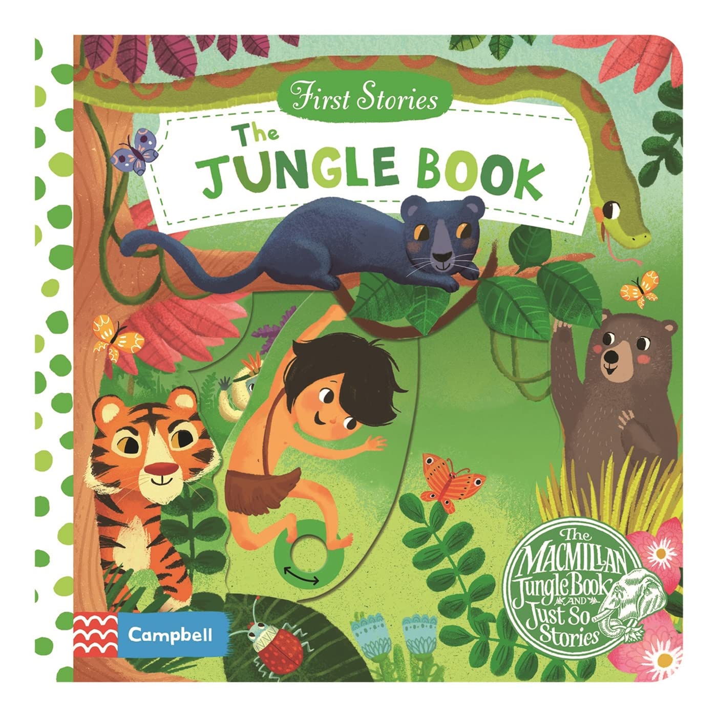 The Jungle Book (Campbell First Stories) (Campbell First Stories  5) by Miriam Bos (Author, Illustrator) book cover