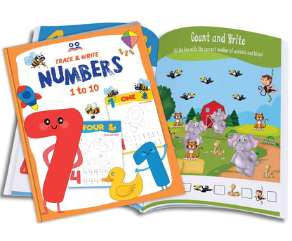 Tracing Books for Kids | Pencil Control Activity Book for Kids [4 Books] | Premium Quality Writing Practice Books - Alphabet ABC (Capital & Small Letters), Numbers, Lines & Pattern | Ages: 2 - 5 Years