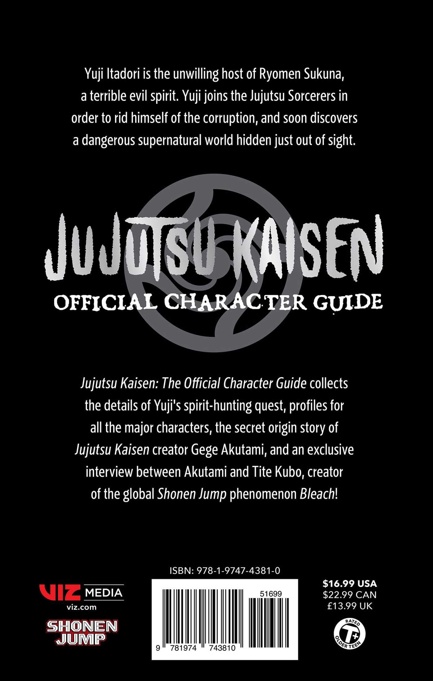 Jujutsu Kaisen: The Official Character Guide; Shonen Jump Edition