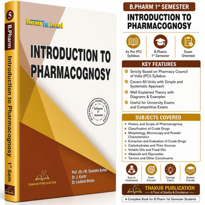 B.Pharma 1st Semester (5 IN 1) COMBO PACK According to Latest Syllabus of PCI, Thakur Publication (No.1 In Pharmacy BookS ) |NEP 2020, PCI 2026 SYLLABUS
