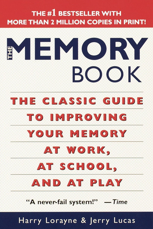 The Memory Book: The Classic Guide to Improving Your Memory at Work  at School  and at Play by Harry LorayneJerry Lucas book cover