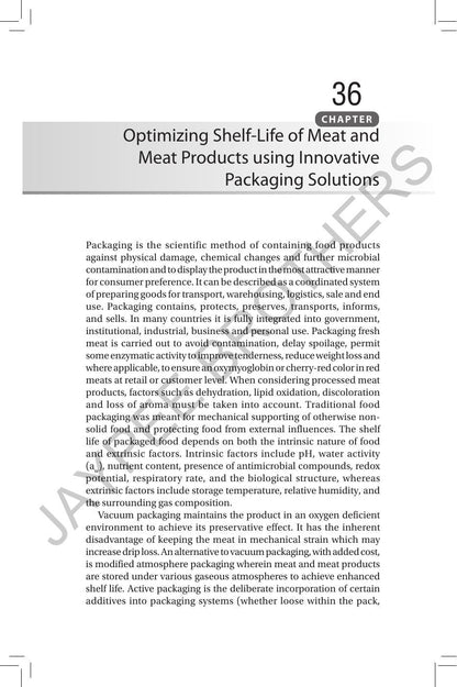 OUTLINES OF MEAT SCIENCE & TECHNOLOGY