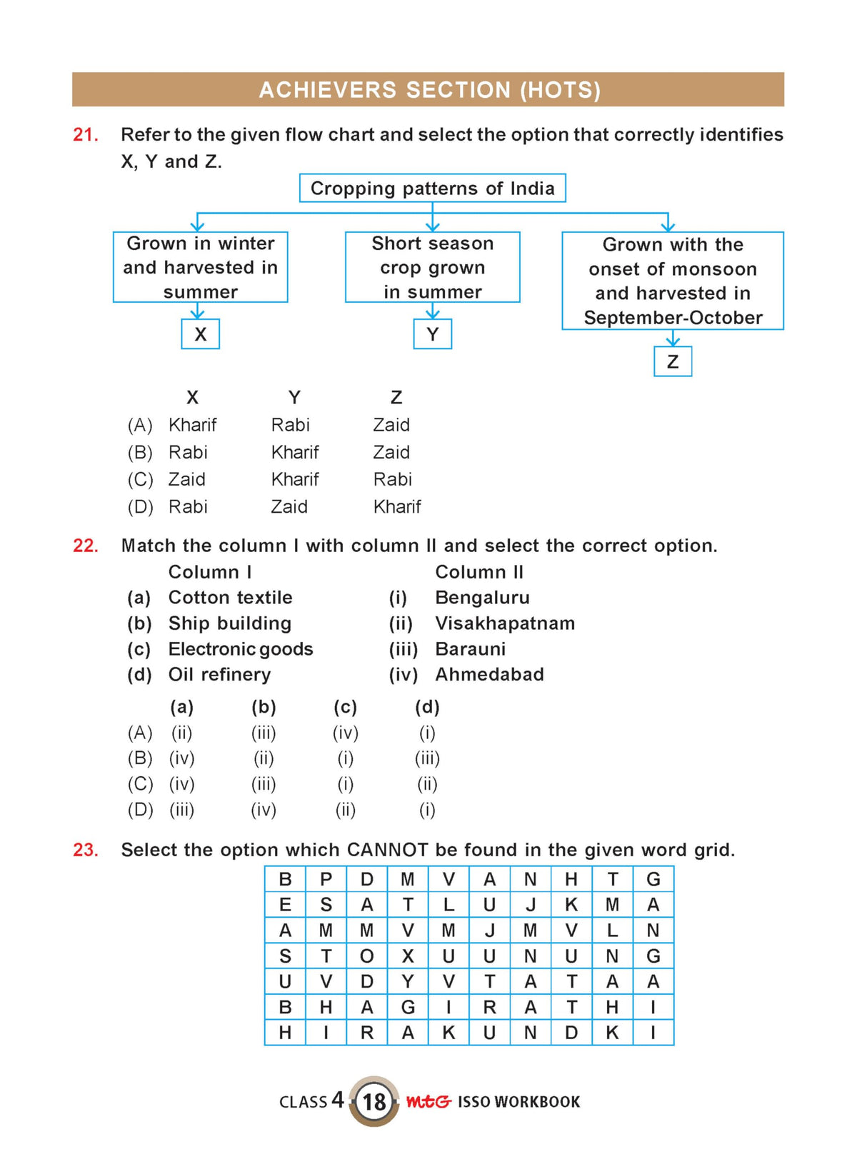 MTG International Social-Studies Olympiad (ISSO) Workbook Class 4 - Chapter-wise MCQs with Achievers Section - SOF Olympiad Books For 2026-27 Exam