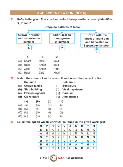 MTG International Social-Studies Olympiad (ISSO) Workbook Class 4 - Chapter-wise MCQs with Achievers Section - SOF Olympiad Books For 2026-27 Exam