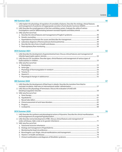 Solved Papers Pediatrics for PG Students, 5/E | Previous Years' Solved Papers (2014-2024) PYQs | A must for MD and DNB Pediatrics, DCH, CPS and Other Examinations Across India: 1