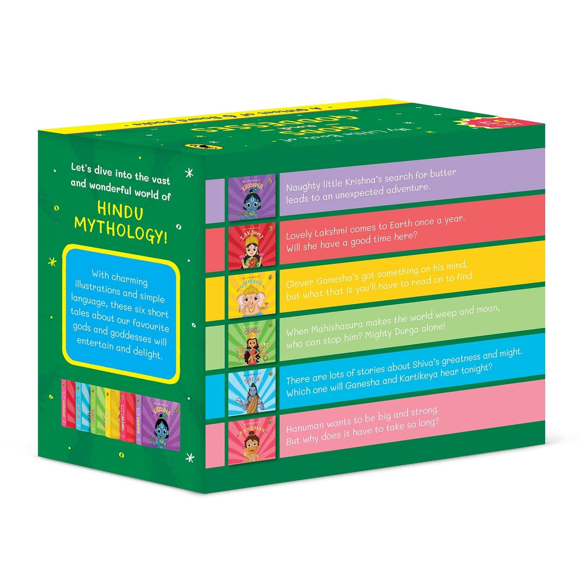My Little Book of Gods and Goddesses: Illustrated board books on Hindu mythology: Krishna, Lakshmi, Ganesha, Shiva, Durga, Hanuman; for ages 3+
