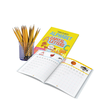 Alphabets Writing Book - Capital Letters (Practice) - Pattern Tracing - Alphabet - Early Learning - Capital Letters for Kids - Activity Book for Toddlers, Nursery, Pre School Children