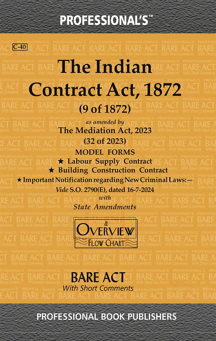 Indian Contract Act, 1872 with State Amendments