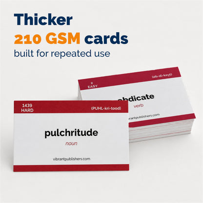 1500 VOCABULARY FLASH CARDS for GRE GMAT TOEFL SAT IELTS CAT - HIGH QUALITY Flashcards + Online Flash Cards + 50 Online Exercises