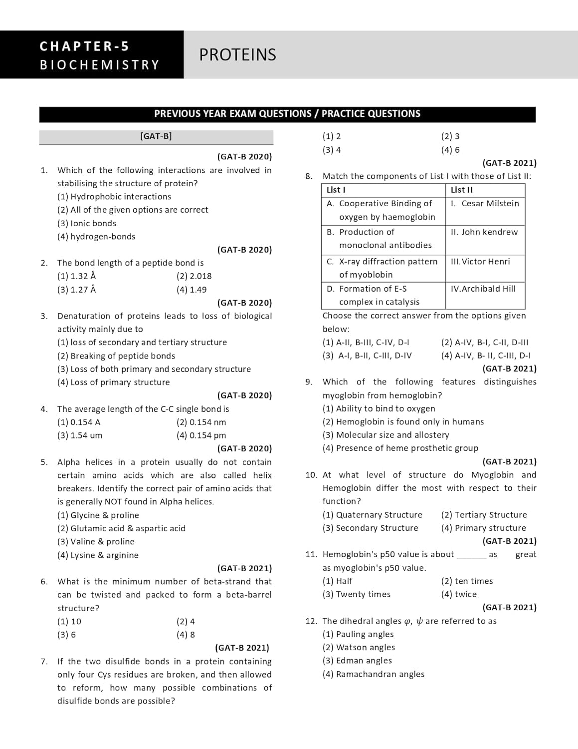 IIT JAM Biotechnology and GAT B PYQ Book Combo (2 Books) | Previous Year Questions (2005-2026) with Solutions for IIT JAM Biotechnology and ... (GAT B Biotechnology & IIT JAM Biotechnology)