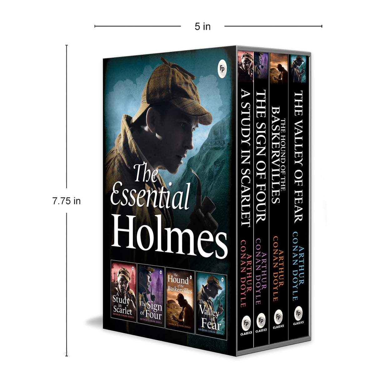 The Essential Holmes Boxed Set (A Study In Scarlet, The Sign Of Four, The Hound Of Baskervilles, And The Valley Of Fear) (Fingerprint Classics)