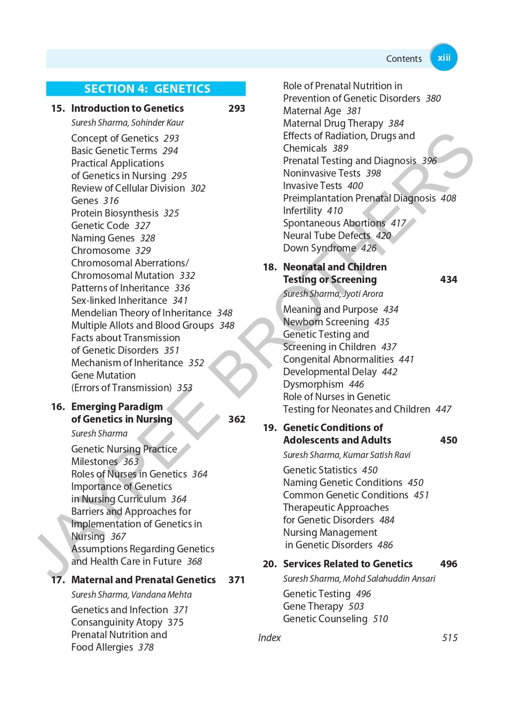 Textbook of Pharmacology, Pathology & Genetics for Nurses-II