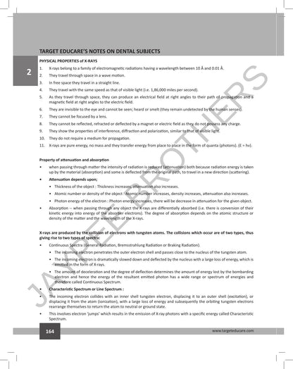 Target Educare’s Notes on Dental Subjects (POD)
