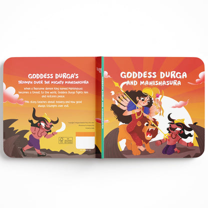 Goddess Durga and Mahishasura: Tales of Hindu Gods and Goddesses: An Illustrated Board Book for Kids | Story Book on Durga | Ages 5+ [Select Learning]