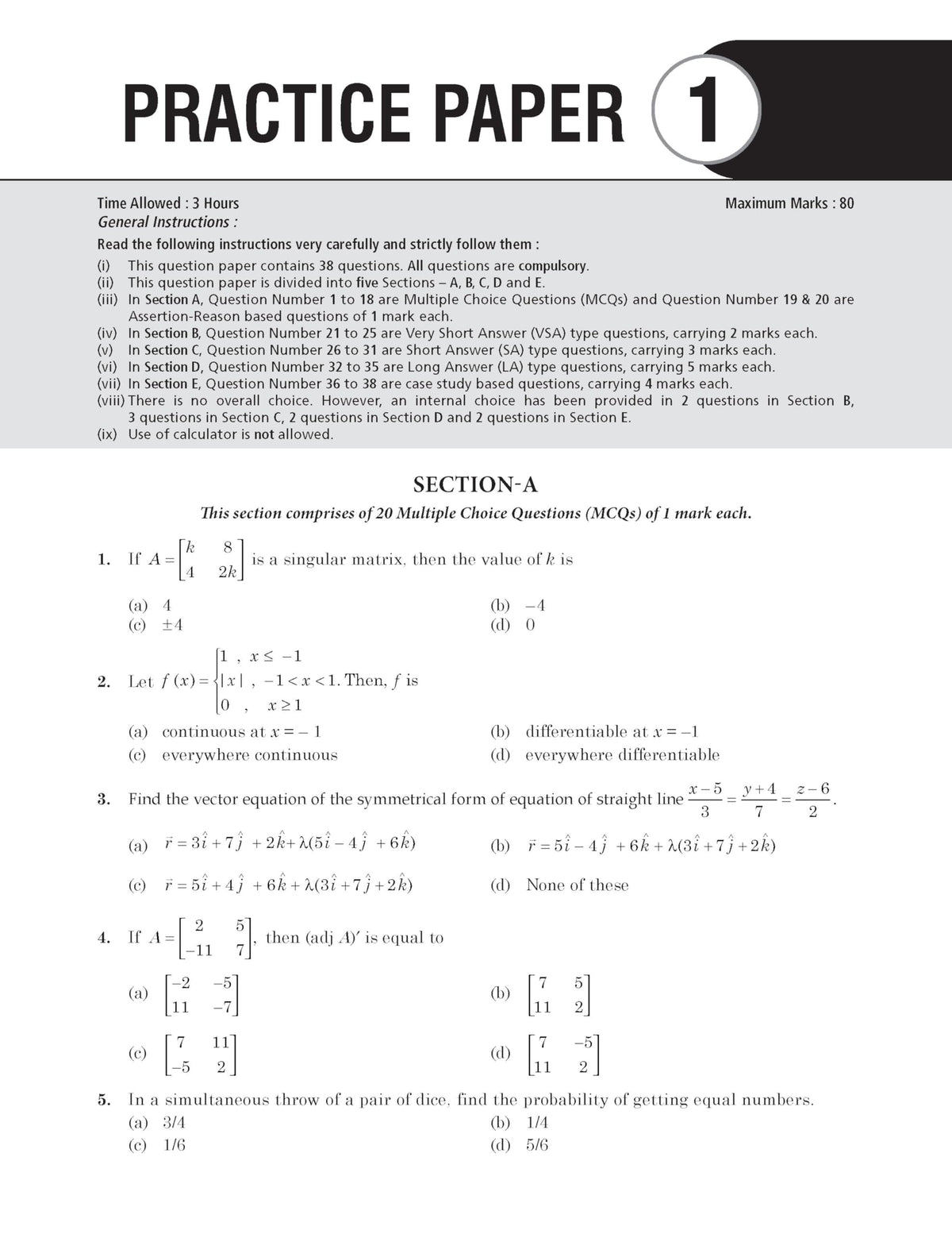 MTG CBSE Class 12 Chapterwise Question Bank Mathematics For 2027 Board Exam | Based on Latest CBSE Syllabus with 1300+ Questions