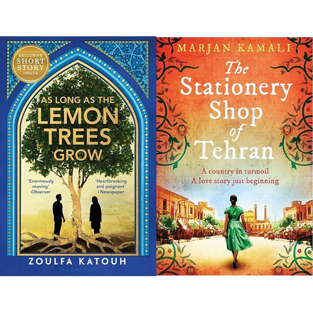 As Long As The Lemon Trees Grow & The Stationery Shop of Tehran | Set of 2 Emotional Fiction Novels | Love, Hope, War & Resilience Stories