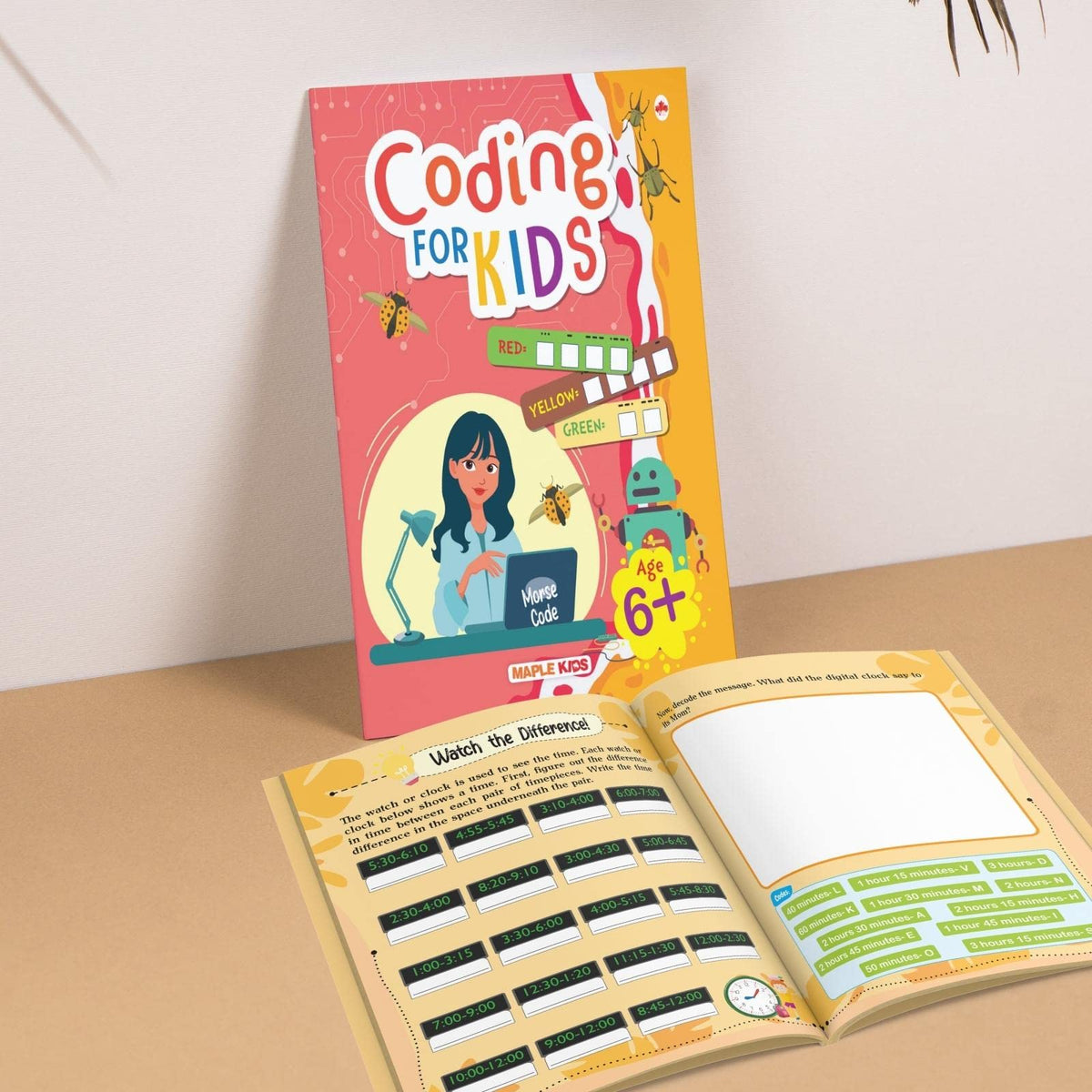 Introduction to Coding for Kids - Brain Activity Book for Kids - Age 6+ - Brain Boosting Activities - Early Learning - Activities for Cognitive Development - Brilliant Brain Activities for Children