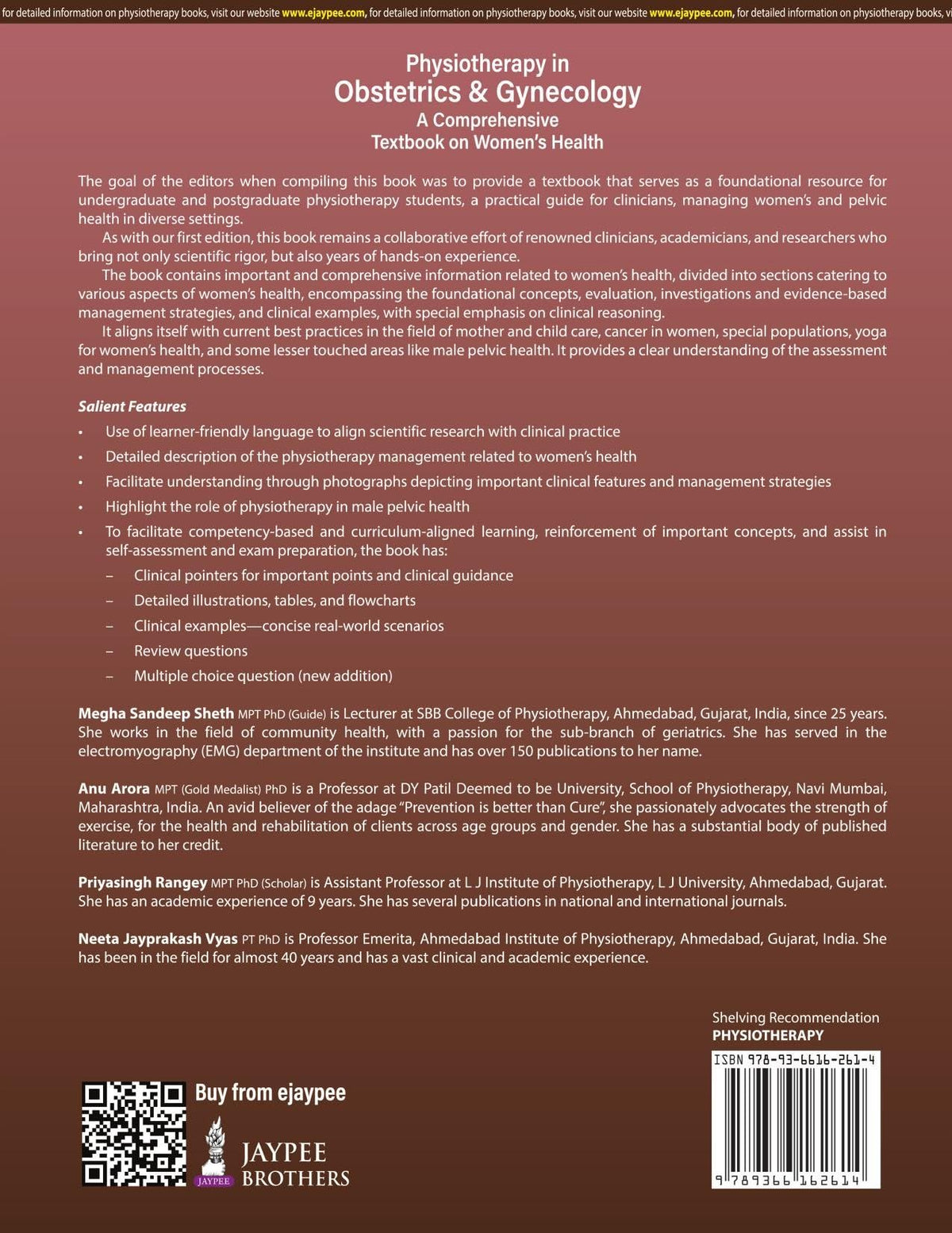 Physiotherapy in Obstetrics and Gynecology: A Comprehensive Textbook on Women’s Health
