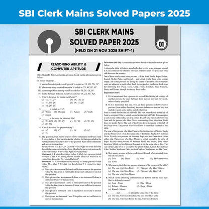PW 24 SBI Clerk Prelims & Mains Previous Year Solved Papers (Till Nov 2025) with 15 Online CBT Tests For 2026 Exam | 3500 PYQ Questions | Fully Solved