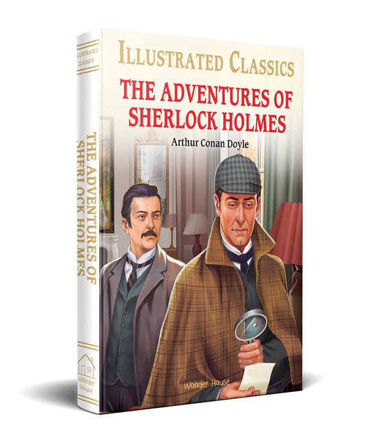 The Adventures of Sherlock Holmes Illustrated Abridged Children Classics English Novel with Review Questions Hardback