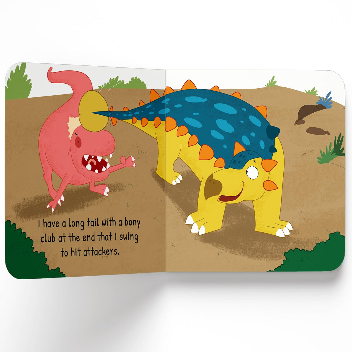 Ankylosaurus – My First Dino Board Book: Illustrated Dinosaur Picture Book for Kids | Learn Fun Facts About the Dinosaurs with Bright Artwork & Simple Text | Sturdy Board Book for Toddlers & Preschoolers | Ages 2–5 Years