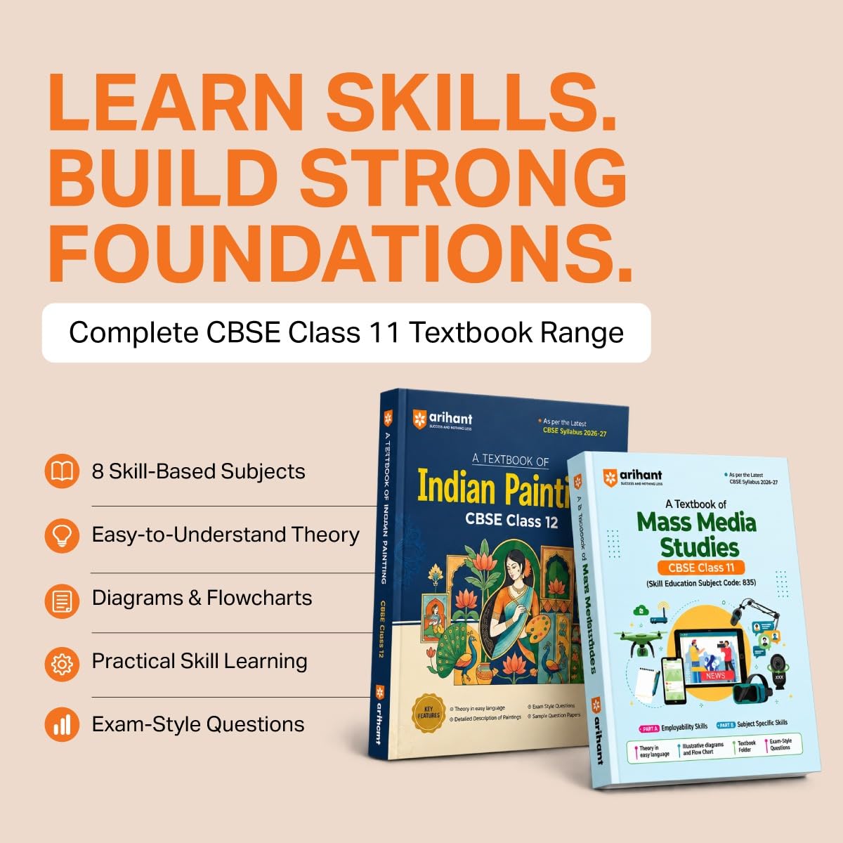 Arihant A Textbook of Yoga for CBSE Class 12 | Skill Education (Subject Code 841) | Employability Skills, Subject-Specific Skills, Diagrams & Exam-Style Questions | As per Latest CBSE Syllabus 2026–27
