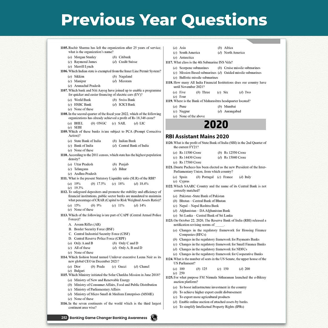 PW Banking Game Changer Banking Awareness Prepnotes & 3000+ PYQs By Shushmita Mam For 2026-27 Exams | Chapterwise Theory with 15 Online CBT Tests | ... & Clerk, SBI PO & Clerk, RRB PO & Clerk Exams