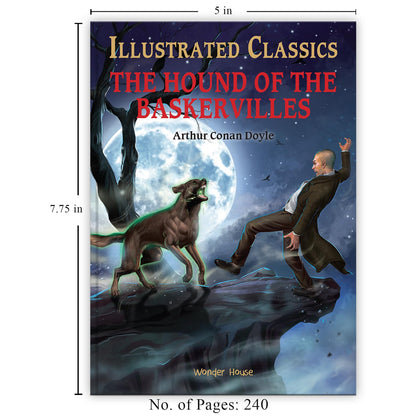 The Hound of the Baskervilles: Illustrated Abridged Children Classics English Novel With Review Questions (Hardback)