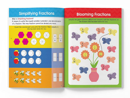Math Activity Books Bundle 2 – Multiply / Fraction / Addition (Pack of 3 Books)