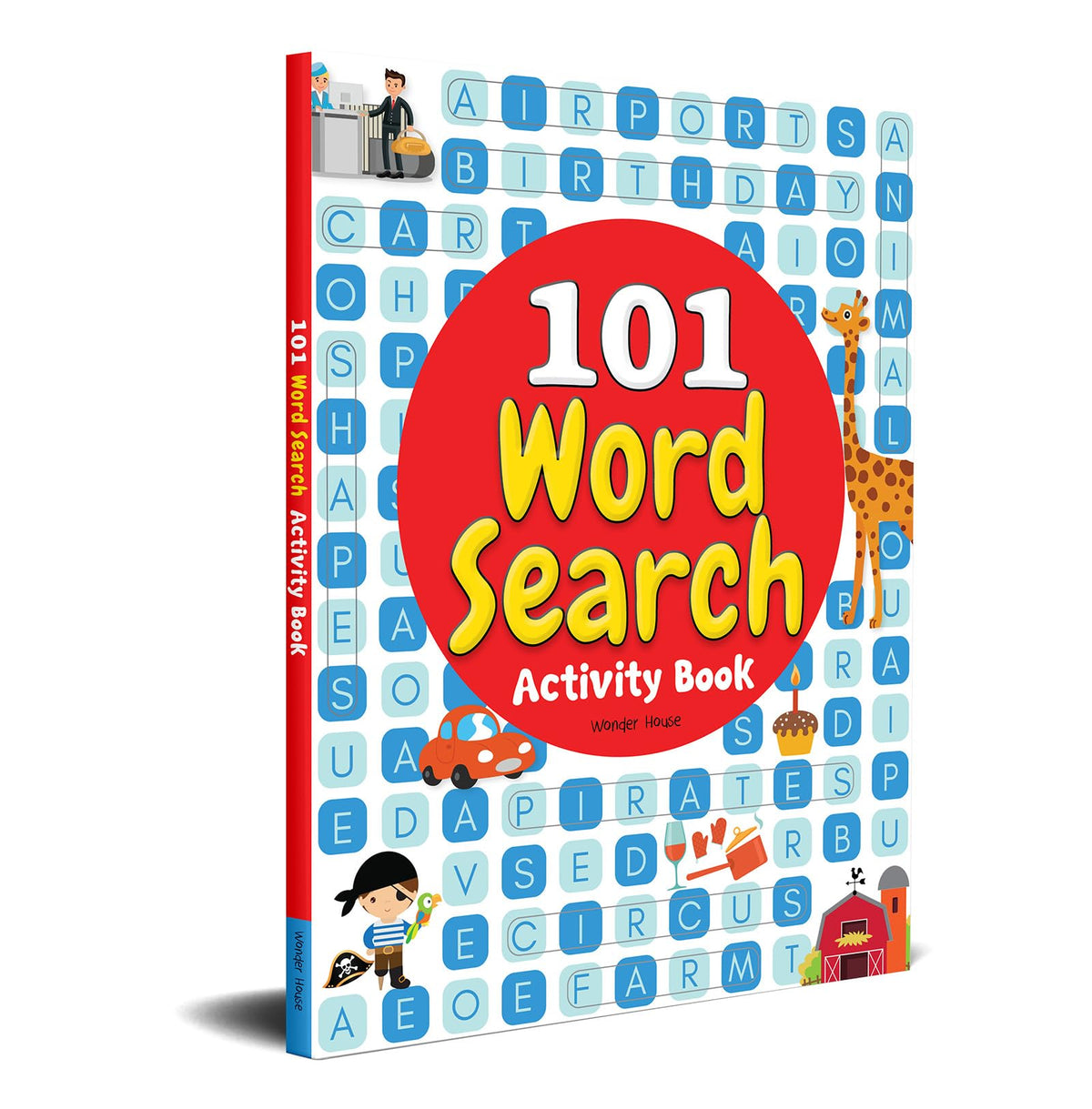 101 Word Search Activity Book - Large Grid Word Search Puzzles For Kids With Attractive Illustrations I Ages 3-6 I Vocabulary Building I Learn New Words I Motor Skills Improvement
