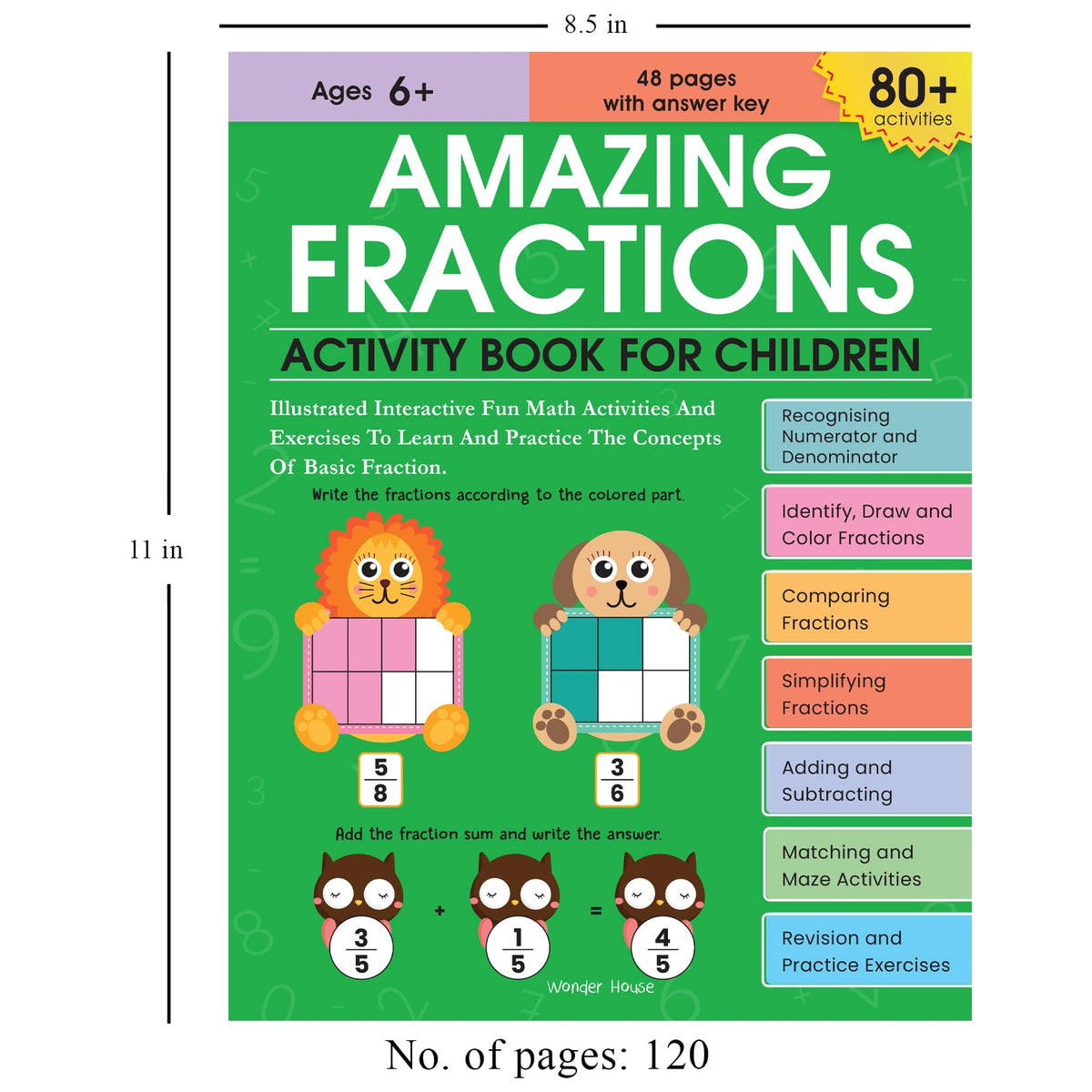 Math Activity Books Bundle 2 – Multiply / Fraction / Addition (Pack of 3 Books)
