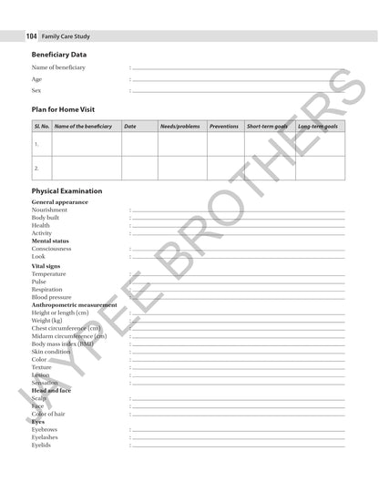 Community Health Nursing-II Record Book, 3/E for BSc Nursing 7th Semester | Complete Clinical Logbook with Family Care Study, Home Visits and PHC Posting Records: Record Book for BSc Nursing Program