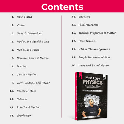 PW Med Easy Physics Class 11 Handwritten Notes By MR Sir | Helpful For NEET, JEE and Board Exams | Detailed Notes For Basic to Advanced Preparations