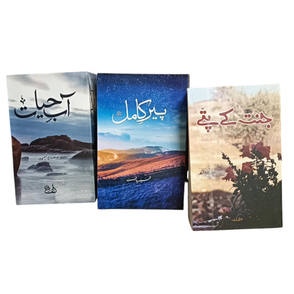 Peer e kamil, Aabe Hayat, Jannat ke patte Urdu novels (Pack of 3)