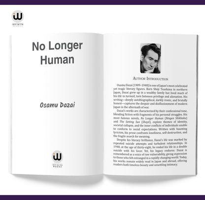 No Longer Human | Osamu Dazai | English Book Novels | Japanese Literature | Classic Postwar | Japan Fiction Modern Japanese Novel | No Longer Human Schoolgirl | Kazuko & Naoji | Decline Of Aristocracy