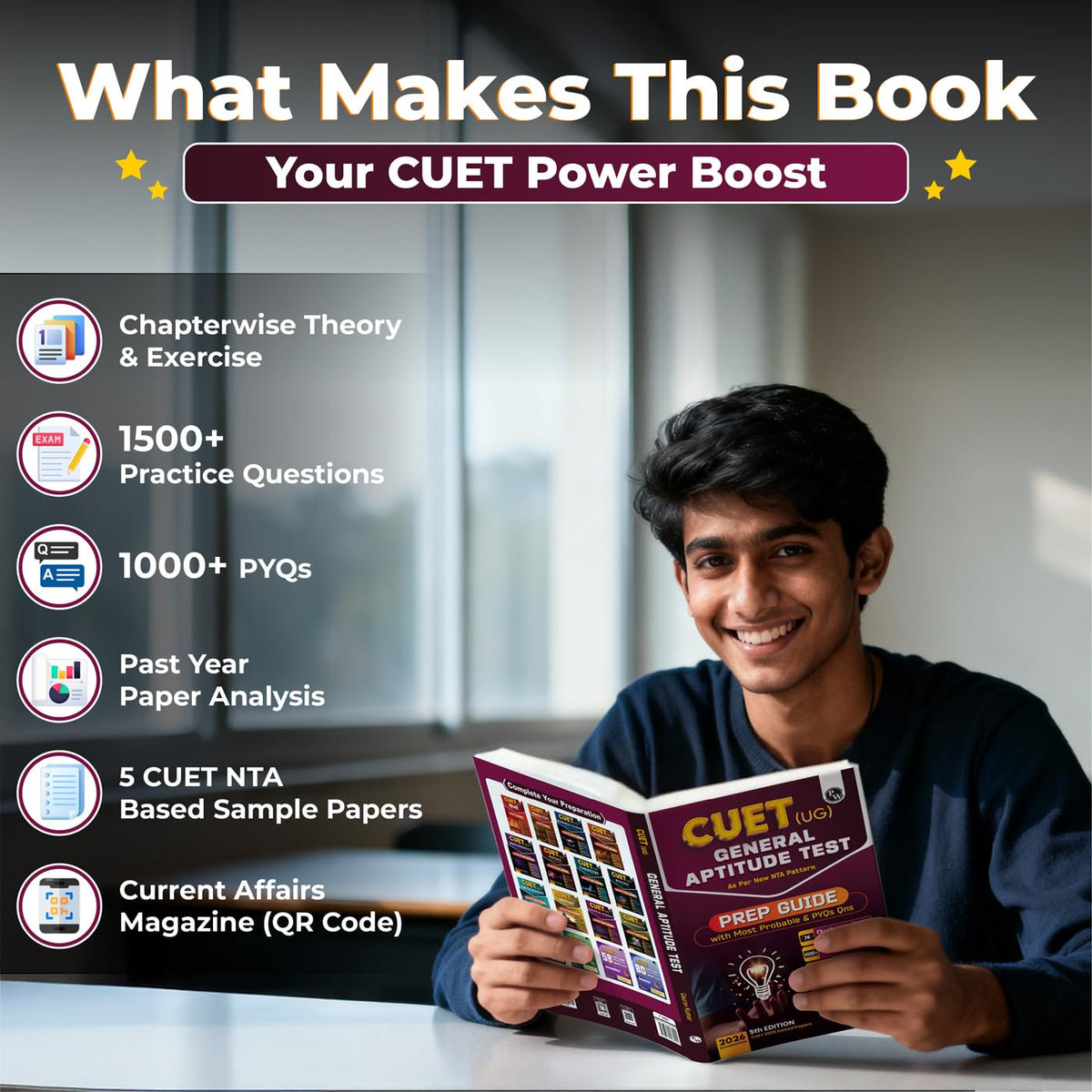 PW CUET UG Entrance Exam Books 2026 – General Test (GT/Section III) & English, Chapterwise & Topicwise Theory + Exercises, PYQ (2025–2022) | Most Probable MCQs Question Bank | Mock Tests | NTA Pattern