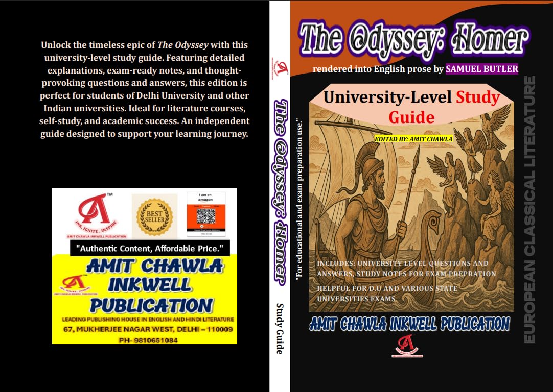 EUROPEAN CLASSICAL LITERATURE BA ENGLISH HONS. 1ST YEAR SEMESTER 1 DELHI UNIV. | THE ODYSSEY BY HOMER | STUDY GUIDE BY AMIT CHAWLA