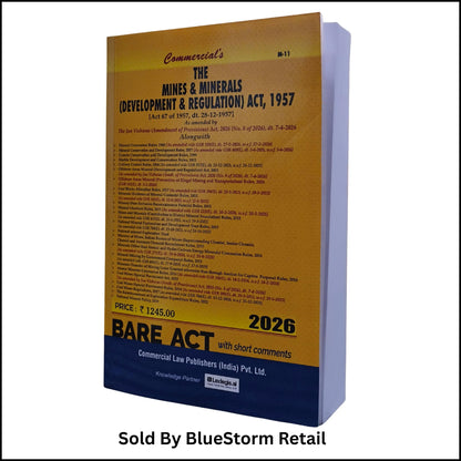 Mines and Minerals (Development and Regulation) Act, 1957 [Act 67 of 1957, dt. 28-12-1957] Bare Act 2026