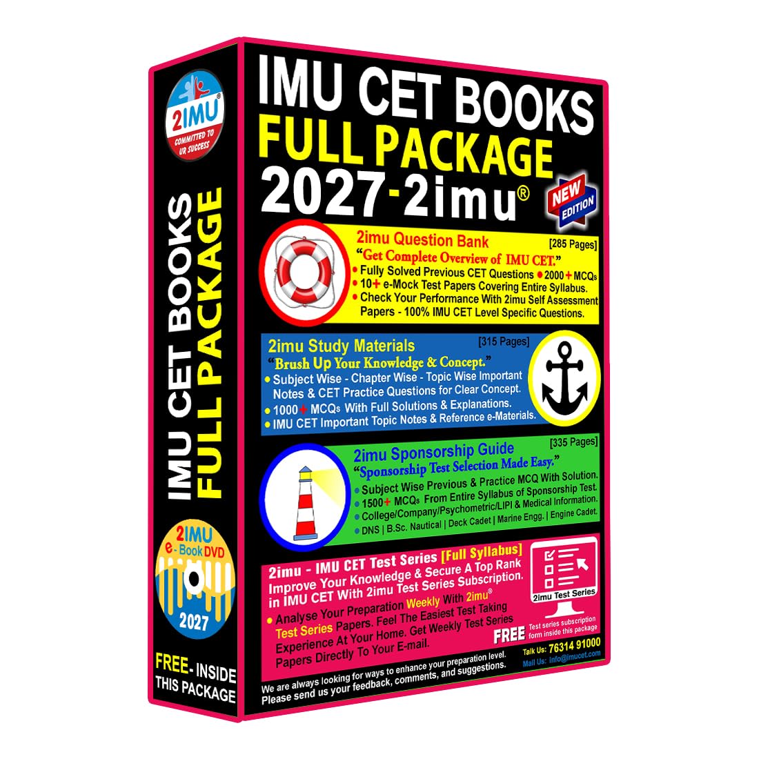 IMU-CET Full Package 2027 (Comprehensive package for the entrance exam) By 2imu