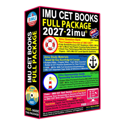 IMU-CET Full Package 2027 (Comprehensive package for the entrance exam) By 2imu