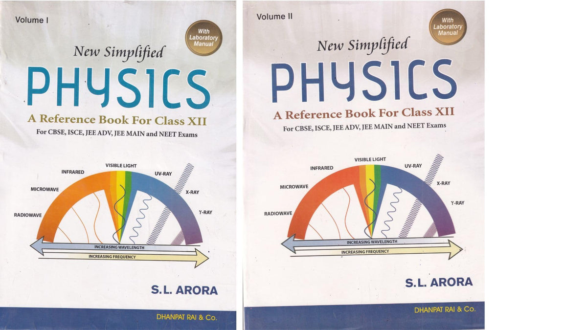 New Simplified Physics A Reference Book For Class 12 (Set of 2 Vol.) with Laboratory Manual - CBSE - S.L. Arora - Examination - 2026-27