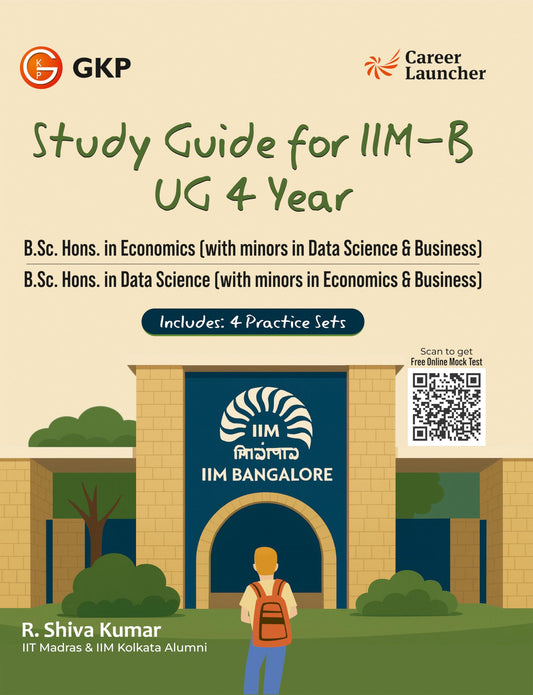 GKP IIM Bangalore UG Admission Test 2026 Study Guide : | BSc. (Hons) Economics / Data Science Programs | Verbal Ability, DI, Quant & Reasoning practice | Includes 4 Mock Tests | IIMB UGAT 2026