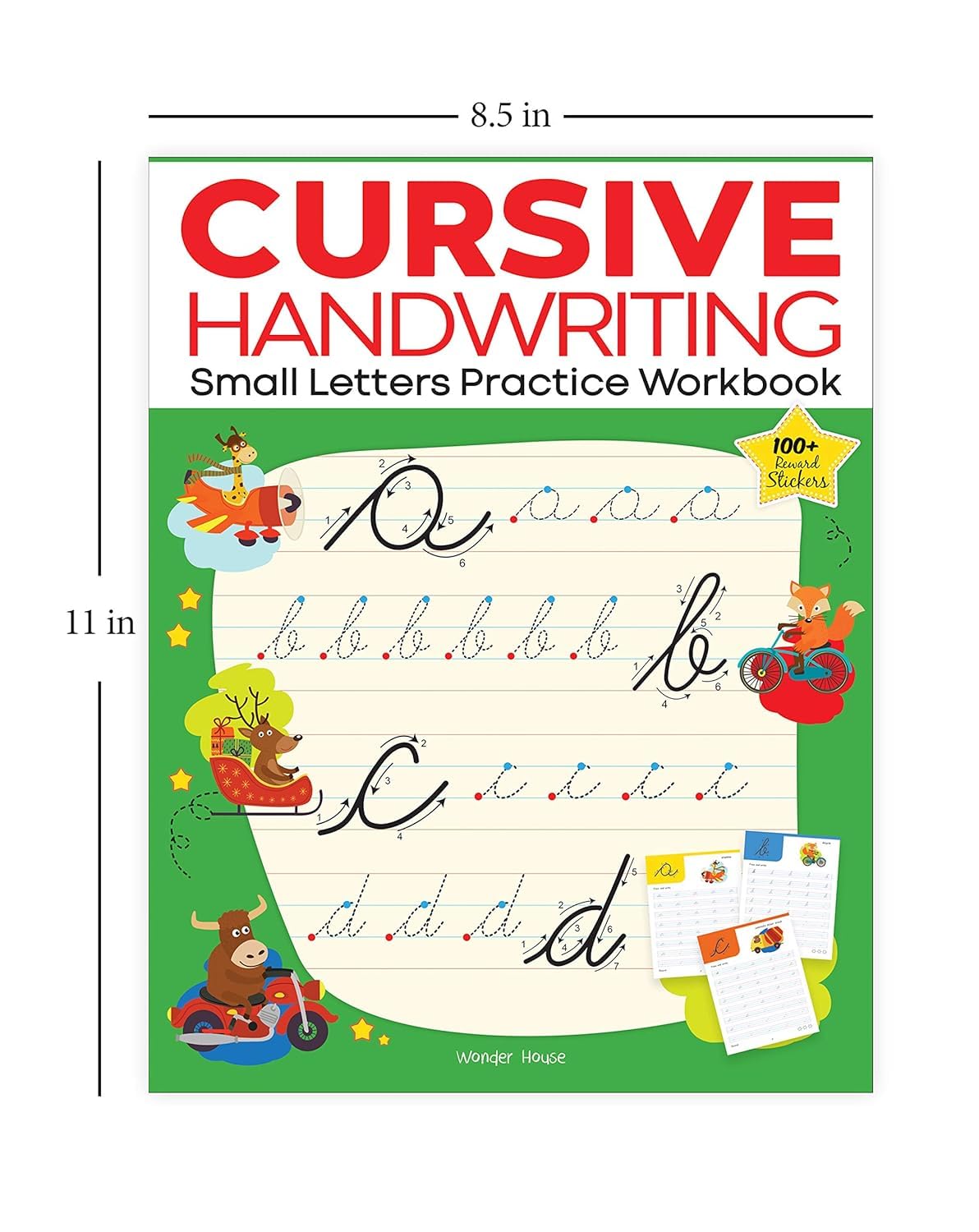 Cursive Handwriting – Small Letters: Practice Workbook | Ages 5–8 Years | Step-By-Step Letter Formation | Tracing Practice |Kids Fine Motor Skills | Premium Paperback | Children | Latest Edition