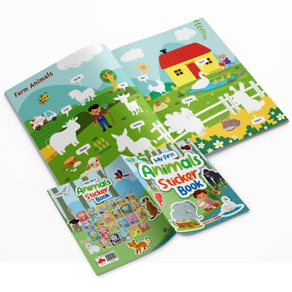 My First Sticker Book - Animals - Activity Book for Kids - Stickers for Children - Age 3+ Years