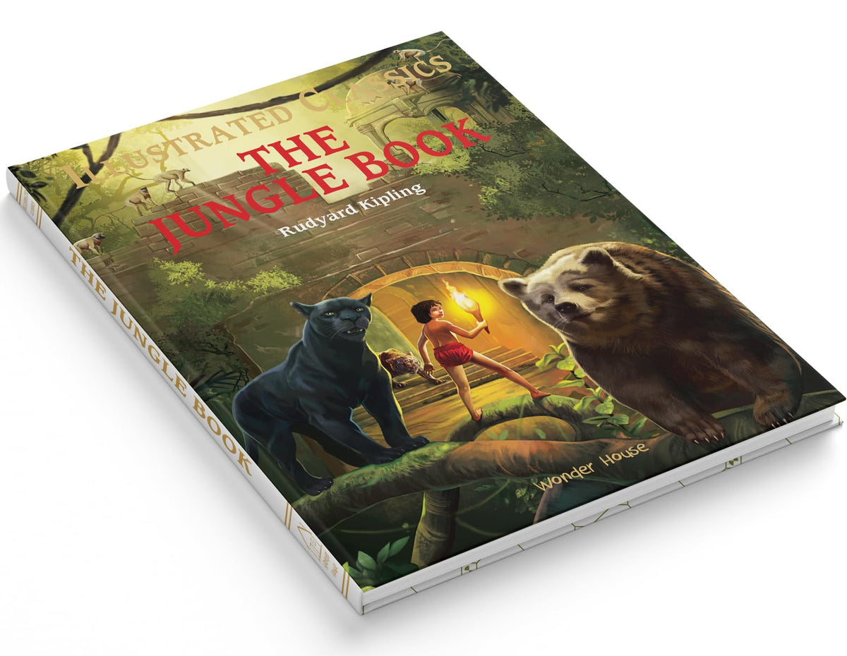The Jungle Book | Illustrated Abridged Children Classics English Novel With Review Questions (Hardback)