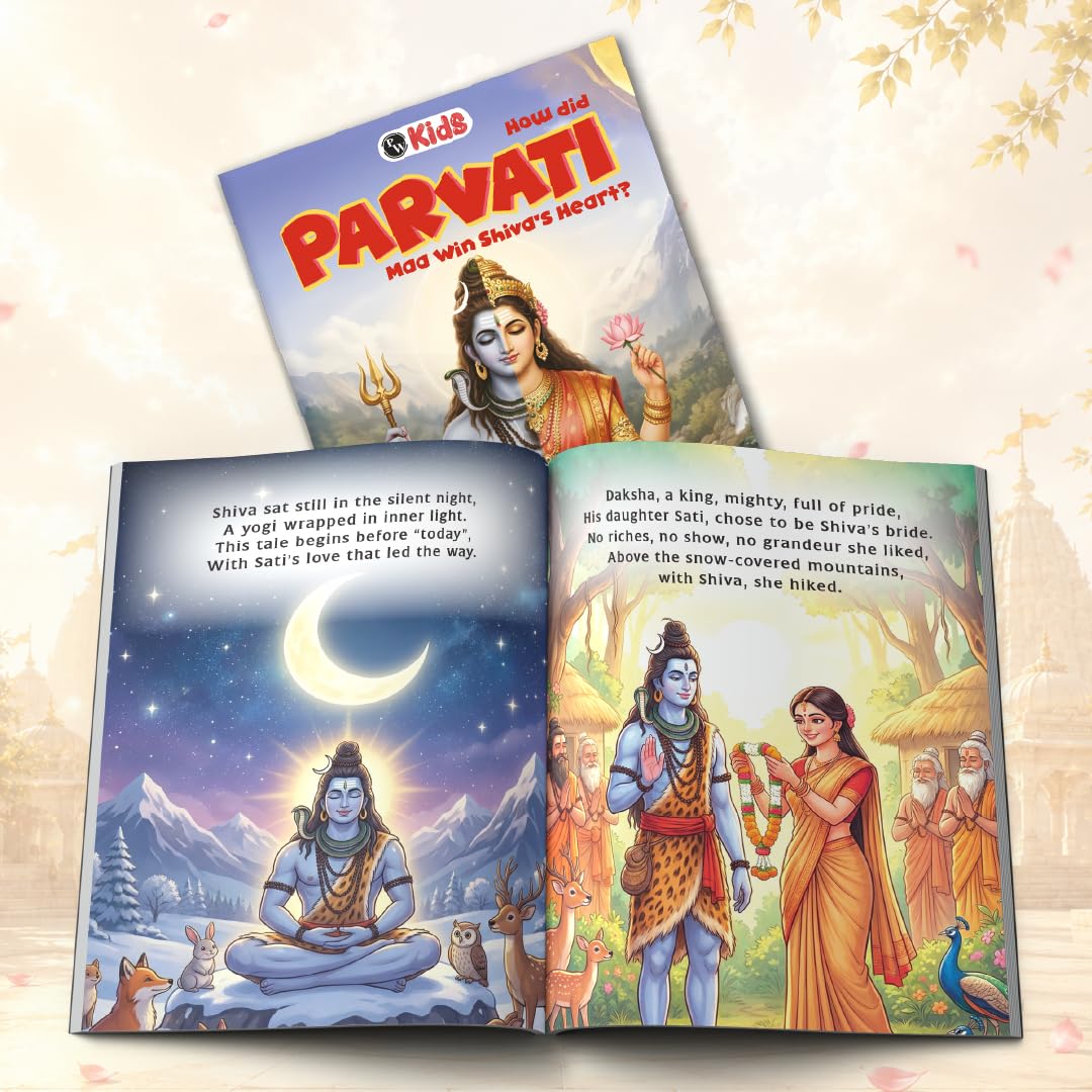 Mythology Books for Kids, Set of 5 Goddesses Books, Durga, Saraswati, Lakshmi, Kali & Parvati, Story Book for Kids